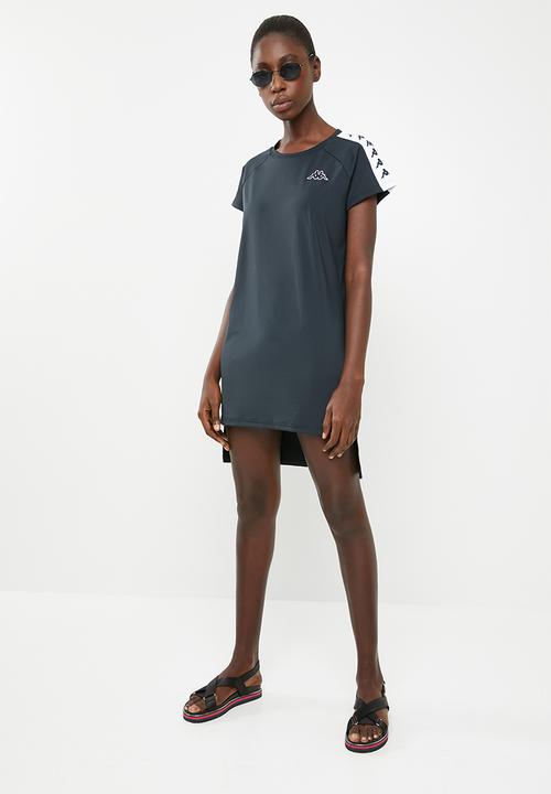 KAPPA - Banda sleeveless dress - black and white