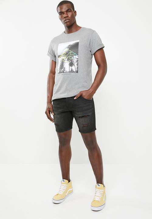 Billabong  - Lights on cotton tee - grey