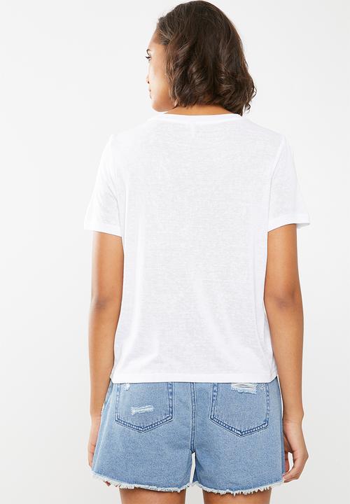 ONLY - Pam tassel top - white