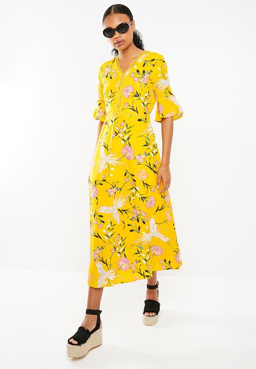 STYLE REPUBLIC - Ladder lace maxi dress - yellow