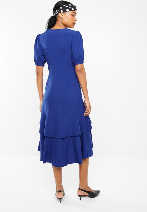 STYLE REPUBLIC - Frill detail dress - blue