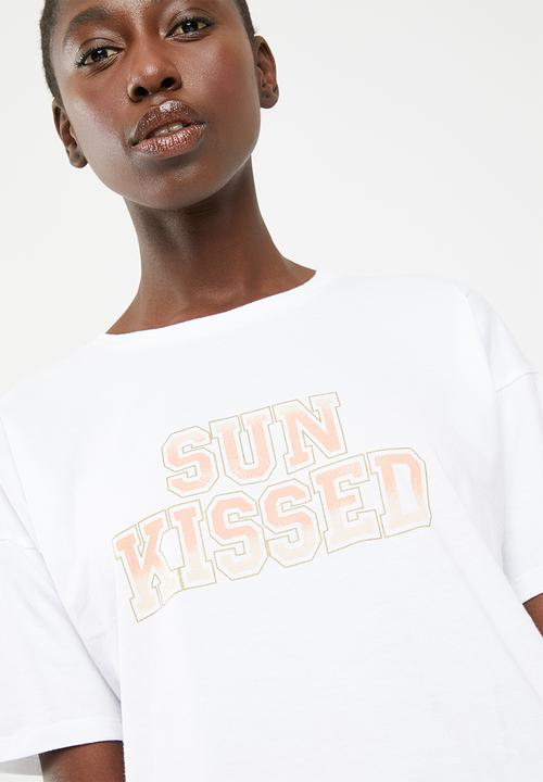 Superbalist - Sun kissed tee - white