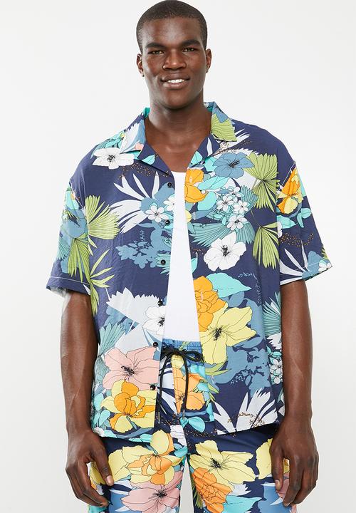 STYLE REPUBLIC - Hibiscus bowler shirt - multi