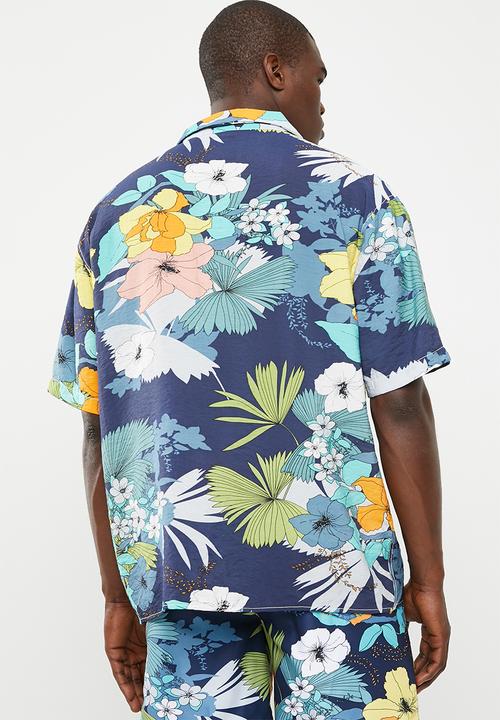 STYLE REPUBLIC - Hibiscus bowler shirt - multi