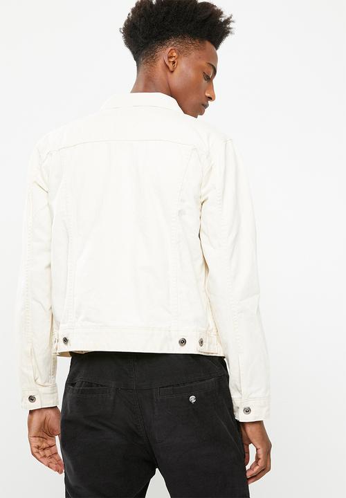 Superbalist - Colour Slim Denim Trucker Jacket - ecru