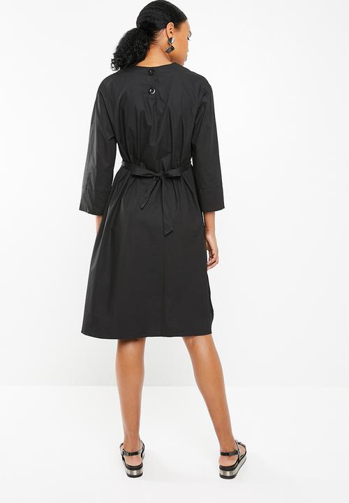 STYLE REPUBLIC - Drawcord detail dress - black
