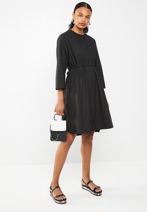 STYLE REPUBLIC - Drawcord detail dress - black