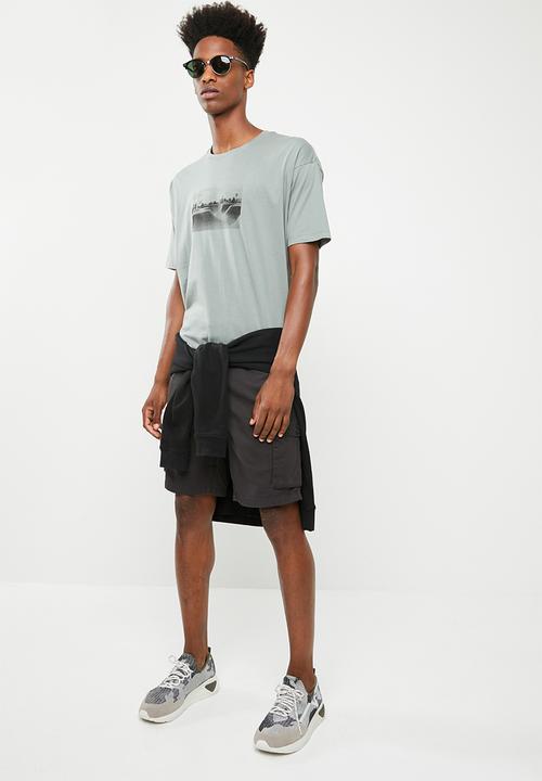 Superbalist - Printed loose fit tee - green 