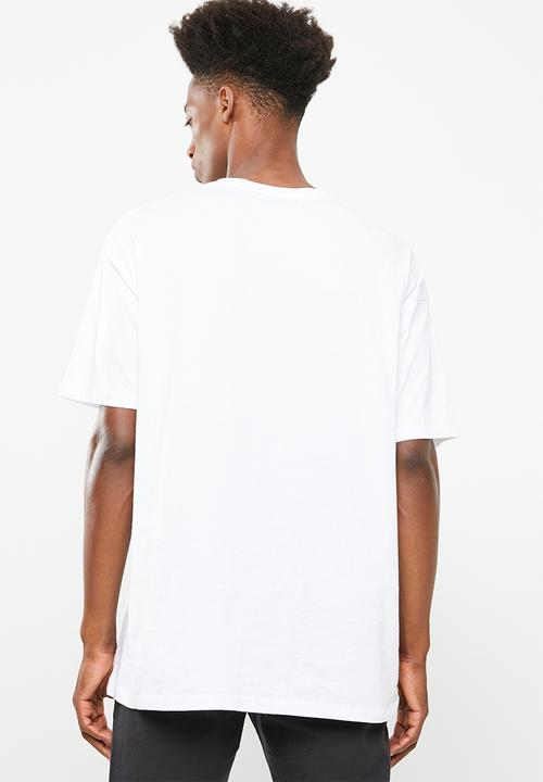 Superbalist - Printed loose fit tee - white 