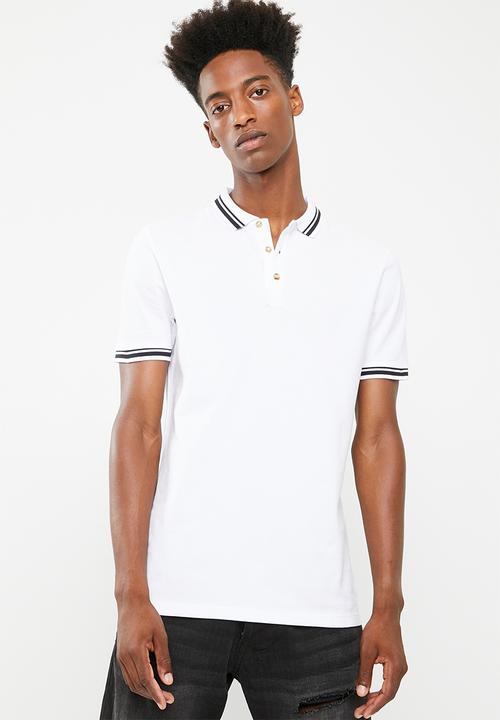 Superbalist - Pique tipped short sleeve slim polo 3 pack - multi 