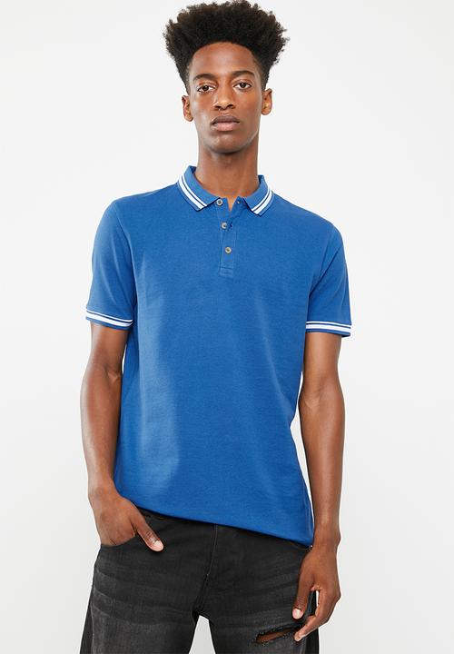 Superbalist - Pique tipped short sleeve slim polo 3 pack - multi 