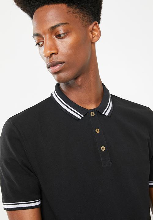 Superbalist - Pique tipped short sleeve slim polo 3 pack - multi 
