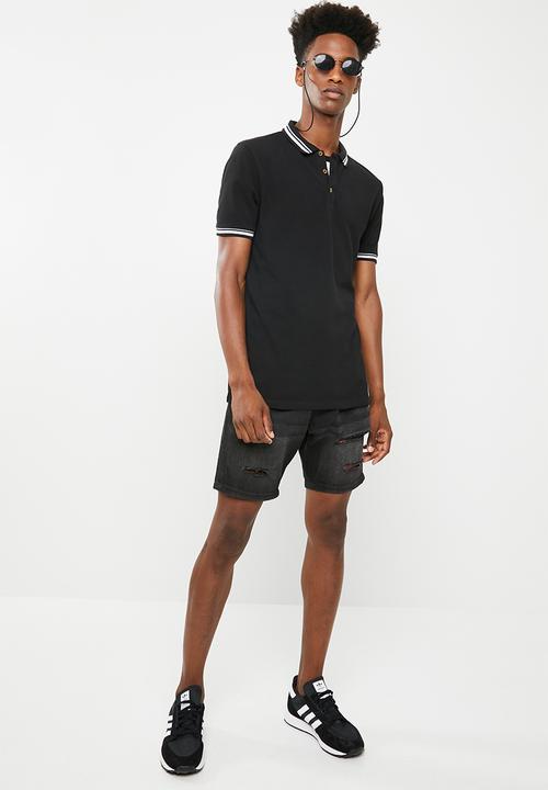 Superbalist - Pique tipped short sleeve slim polo 3 pack - multi 