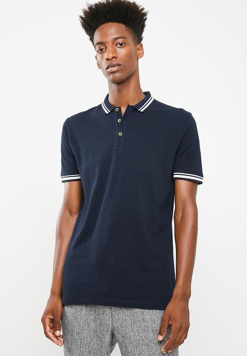 Superbalist - Pique tipped short sleeve slim polo 3 pack - multi