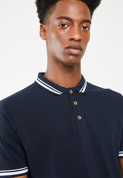 Superbalist - Pique tipped short sleeve slim polo 3 pack - multi
