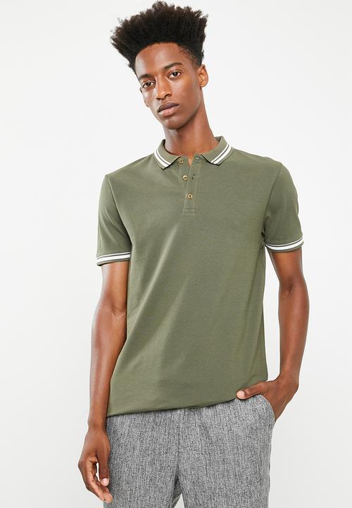 Superbalist - Pique tipped short sleeve slim polo 3 pack - multi