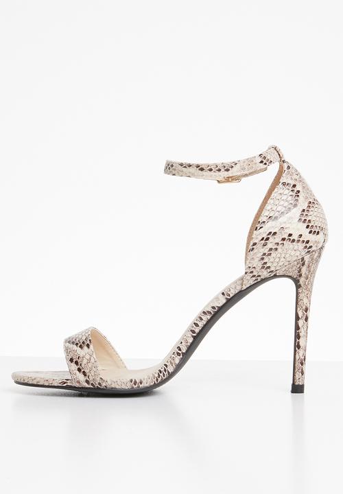 Superbalist - Zoe ankle strap heel - snake