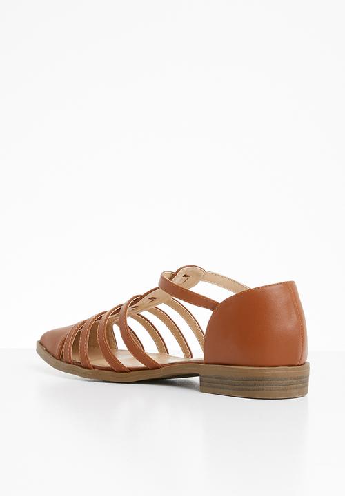 Superbalist - Daisy caged sandal - tan
