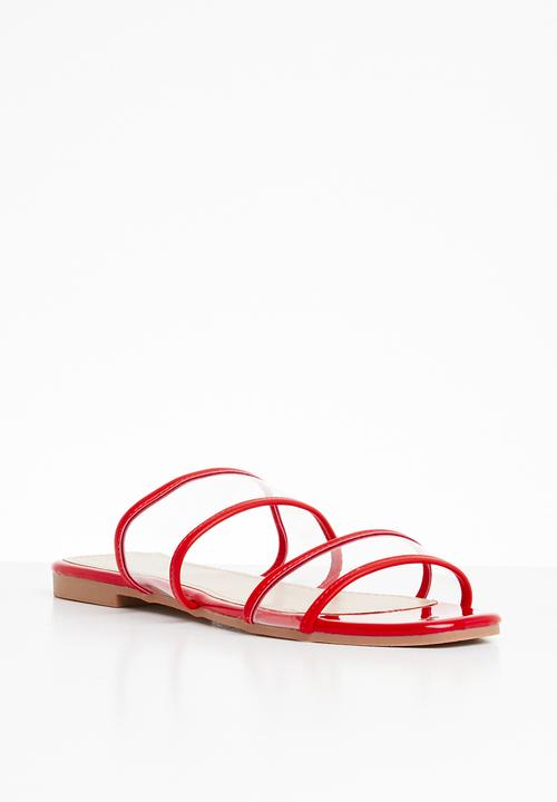 Superbalist - Lola perspex sandal - red