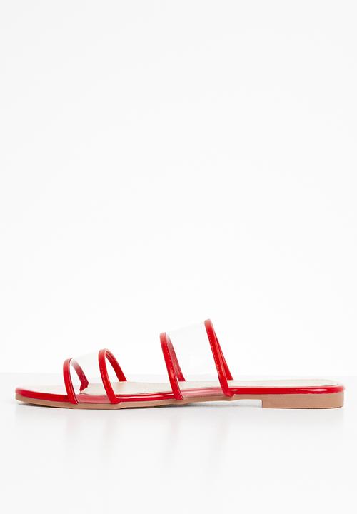Superbalist - Lola perspex sandal - red