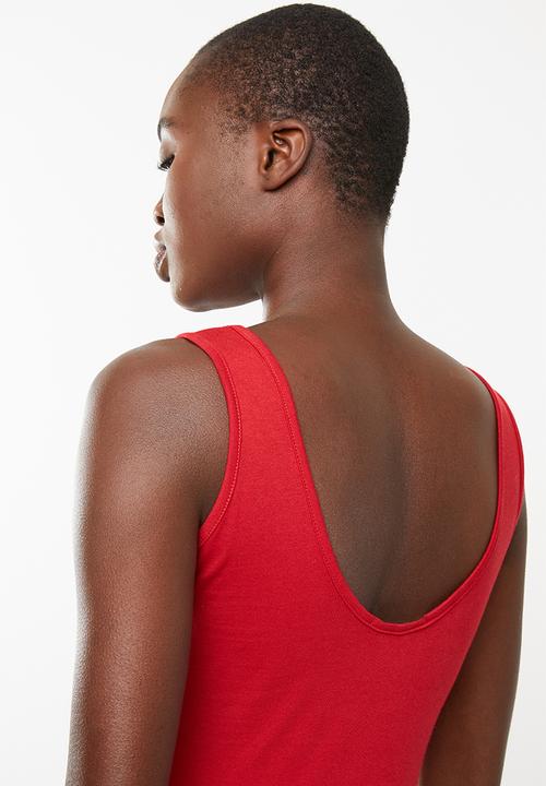 Superbalist - Graphic printed bodysuit - red