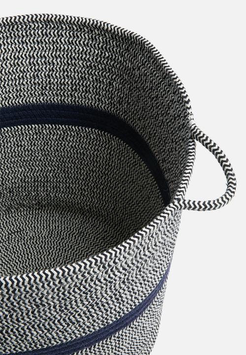 Sixth Floor - Cotton rope storage basket - large