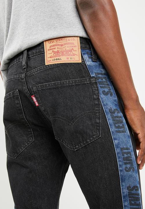 Levi’s® - Ball stack stripe two pointer destruction jeans - black & blue