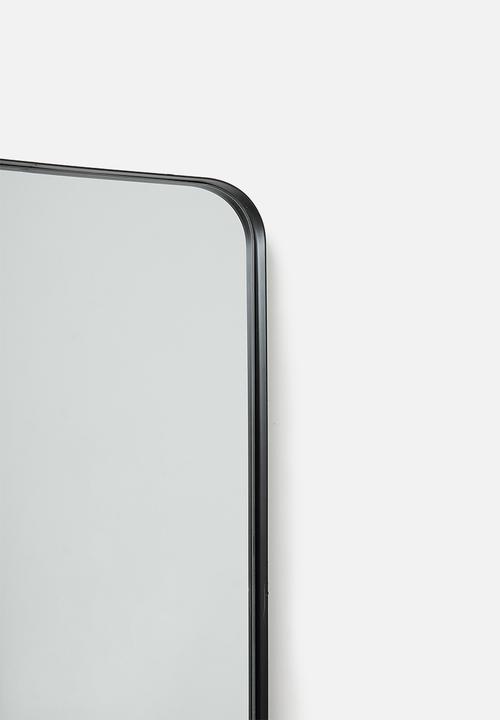 Sixth Floor - Metal framed mirror - black