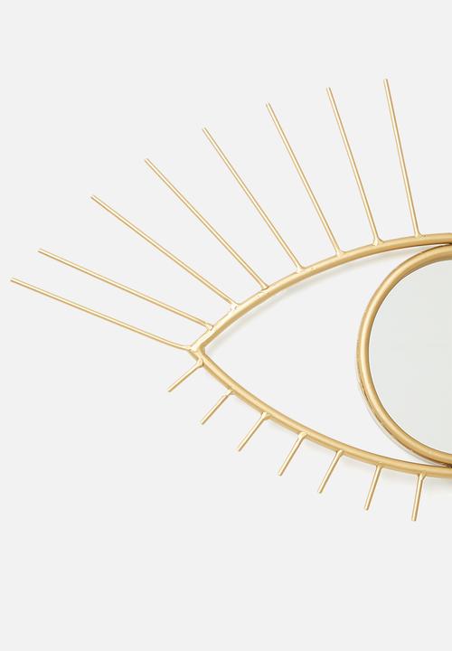 Sixth Floor - Eye metal mirror - gold