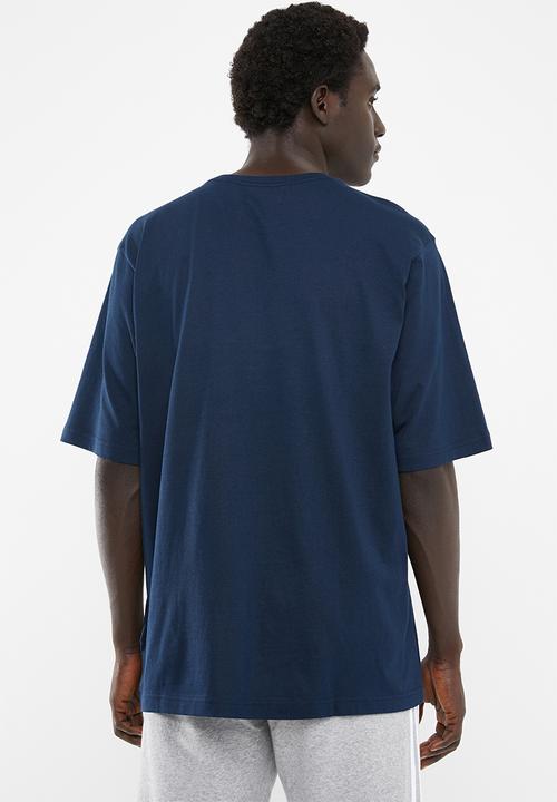 adidas Originals - adidas oversized cotton tee - navy & white
