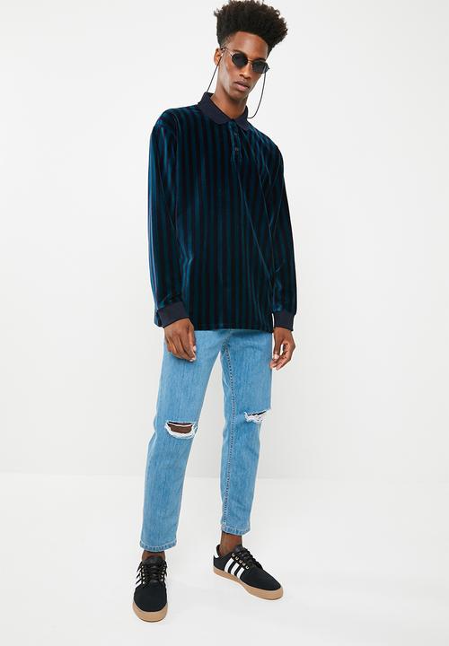 Levi’s® - Long sleeve polo hydrus maritime tee - green & navy 