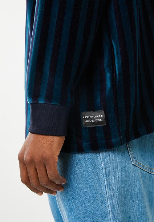 Levi’s® - Long sleeve polo hydrus maritime tee - green & navy 