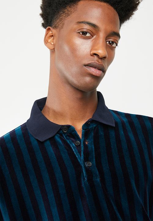 Levi’s® - Long sleeve polo hydrus maritime tee - green & navy 
