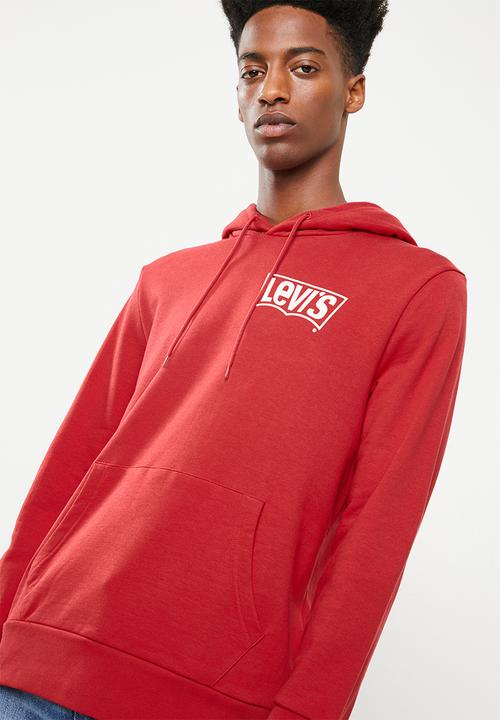 Levi’s® - Graphic long sleeve hoodie - red