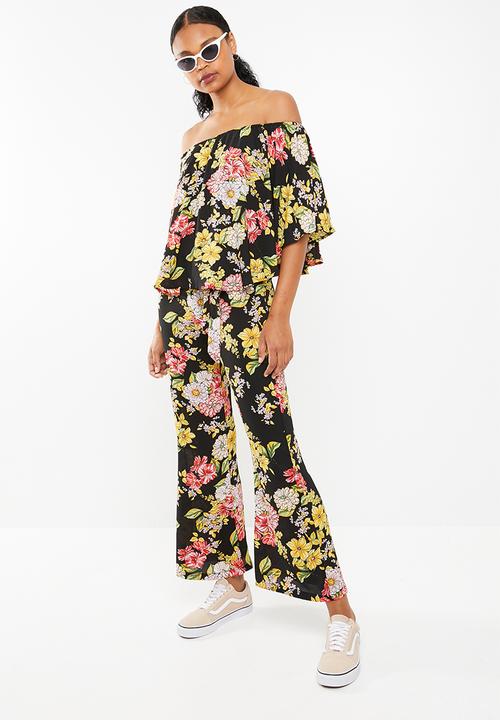 STYLE REPUBLIC - Highwaisted satin smart pants - black