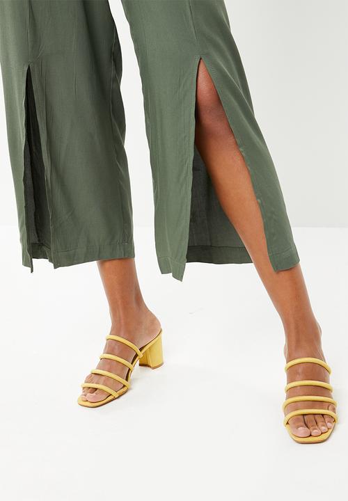 STYLE REPUBLIC - Wide leg paperbag pants - khaki green