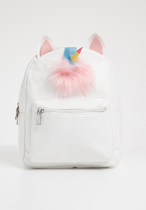 white unicorn backpack