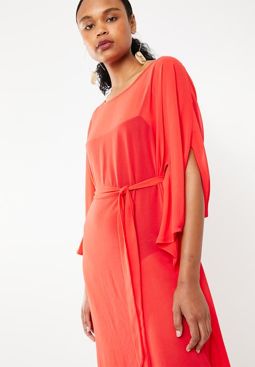 STYLE REPUBLIC - Dramatic kaftan maxi dress - red