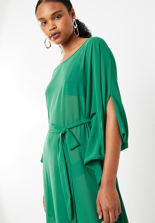 STYLE REPUBLIC - Dramatic kaftan maxi dress emerald - green