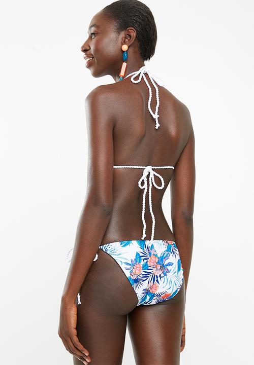 Lizzy - Tabitha bikini set - white, blue & orange