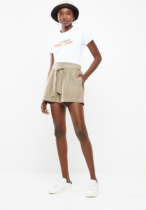 Superbalist - Short with tie - green