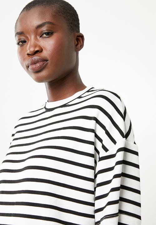 Superbalist - Boxy tee - black & white 