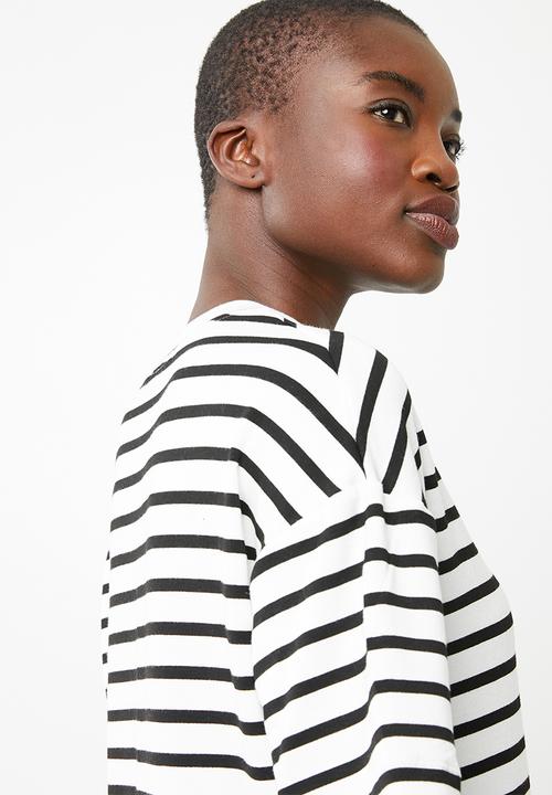 Superbalist - Boxy tee - black & white 