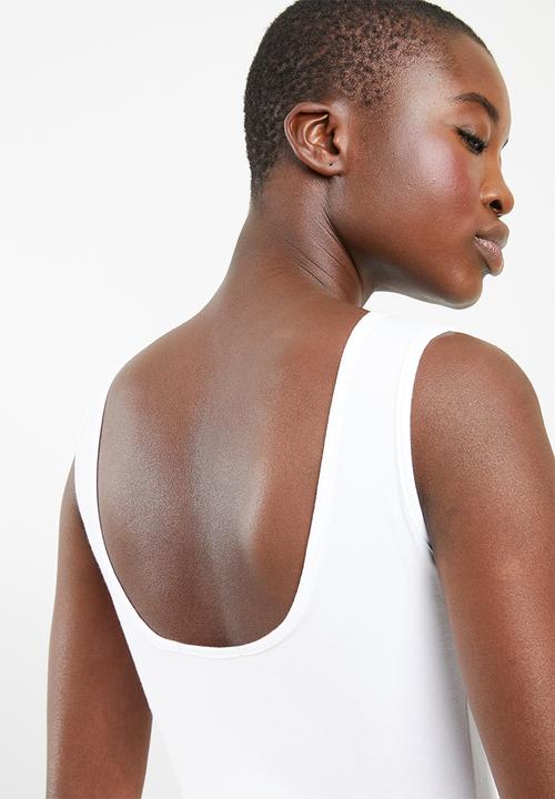 Superbalist - Bodysuit with low back - white 