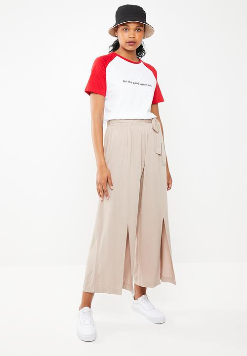 Superbalist - Raglan printed tee - white