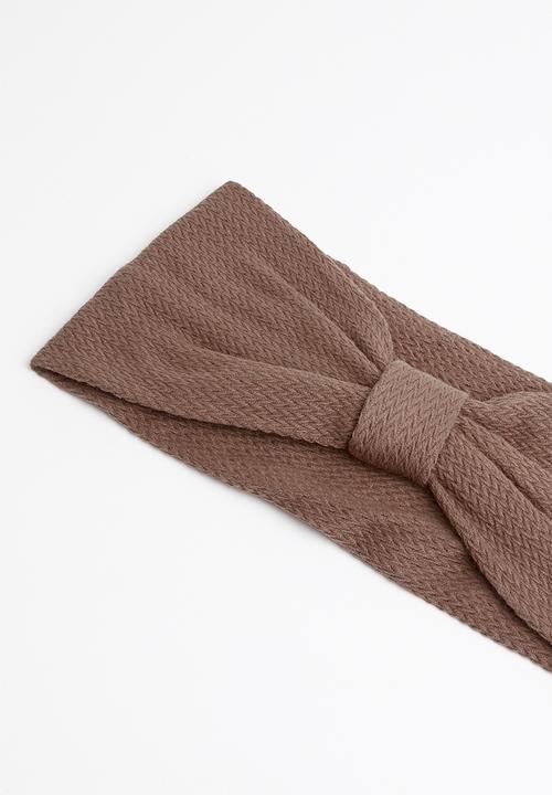STYLE REPUBLIC - Knotted headband - brown