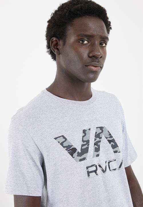 RVCA - Dark camo VA cotton tee - grey