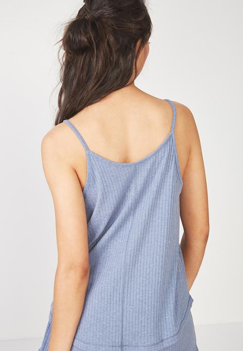 Cotton On - Rib sleep tank top - blue 