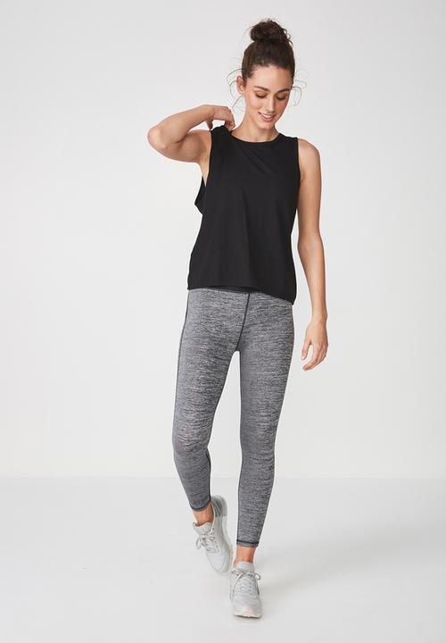 Cotton On - Backless twist tank top - black