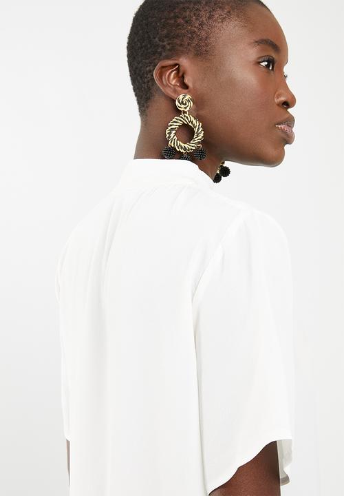 STYLE REPUBLIC - Choker neckline blouse - off white